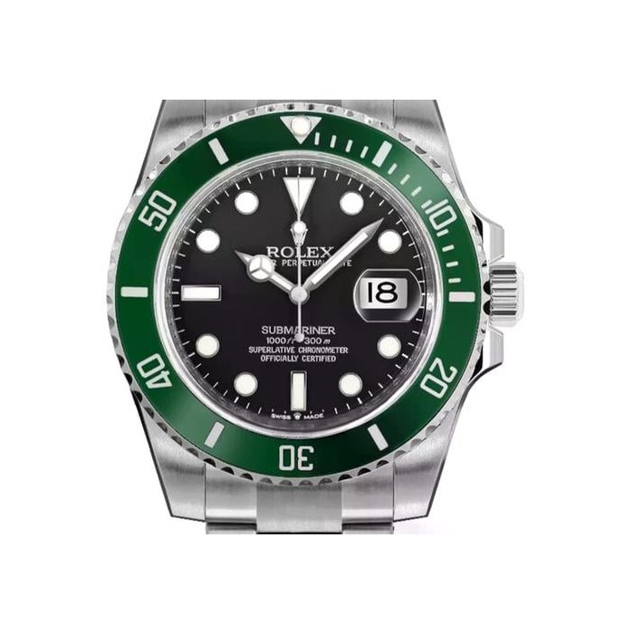 Rolex Submariner DateStarbucks Black Dial Green Bezel Stainless Steel 41mm Men's Watch 126610LV Complete Full Set w Rolex Case Stickers Ref. 126610LV-0002-C