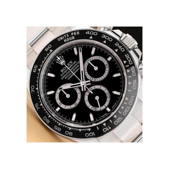 Rolex Daytona2024 Card Rolex Daytona Cosmograph 126500ln Black 40mm Steel Oyster Watch