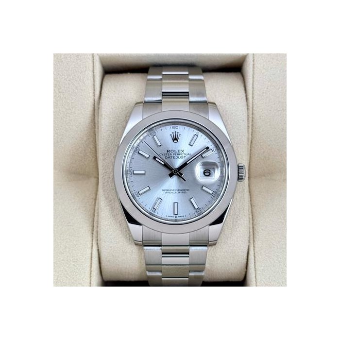 Rolex DatejustNEW 2025 Datejust 41mm 126300 Stainless Steel Oyster Silver Dial