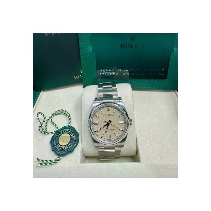 Rolex Oyster Perpetual2026 Unworn 36mm Beige Dial Oyster Bracelet Ref. 126000