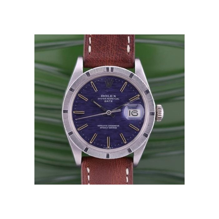Rolex Oyster PerpetualDate Blue Mosaic Dial Ref. 1501