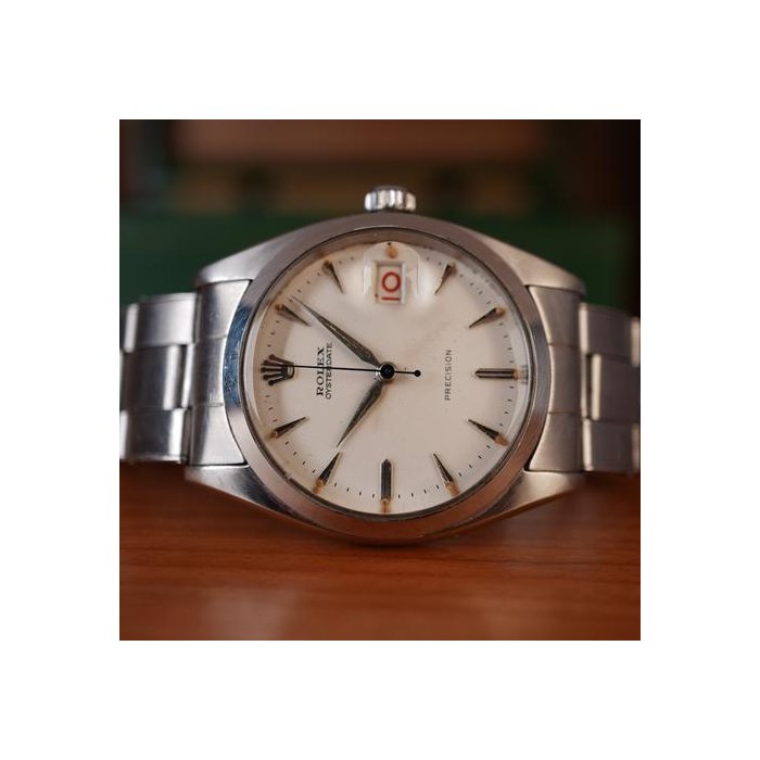 Rolex Oysterdate Precision1959 Rolex 6494 Oysterdate Precision With Original Big Logo Bracelet