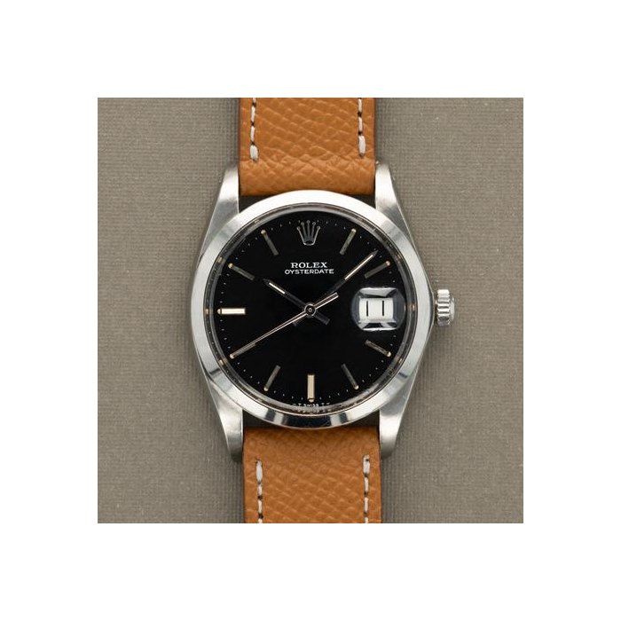 Rolex Oysterdate PrecisionRef. 6694 Gloss Black Dial Unpolished