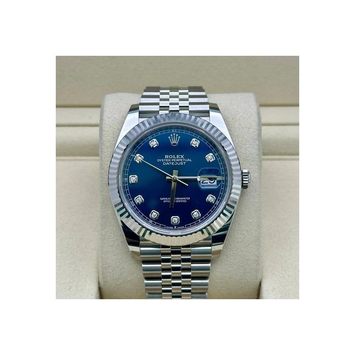 Rolex Datejust41 Blue Diamonds 2025 - New Style Box Ref. 126334