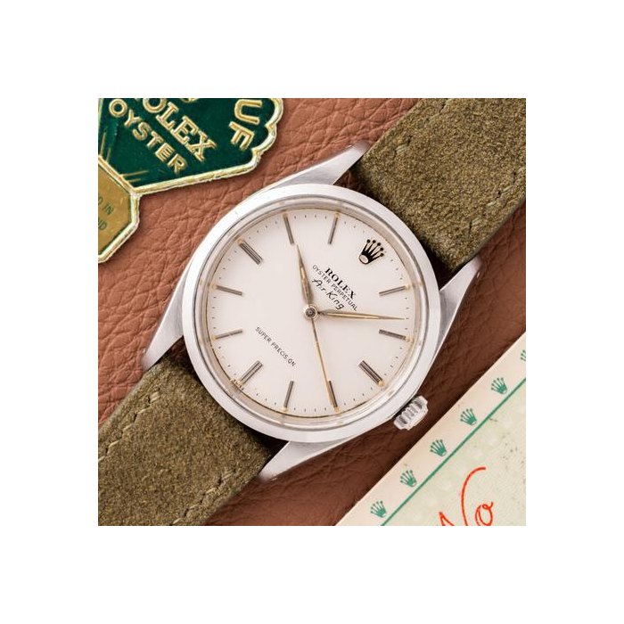 Rolex Air King1963 Rolex Air-King Military Naval History - Box and Papers (Ref. 5504)