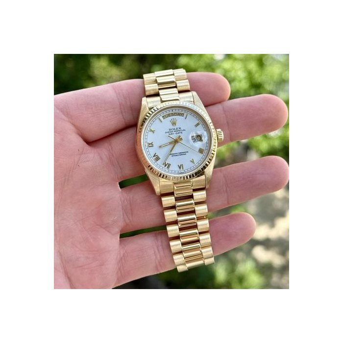 Rolex Day-Date1986 Rolex Day Date 'president' 18038 White Dial 36mm W Rolex Box & Notebook