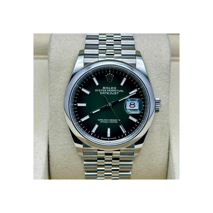 Rolex Datejust36 Green Ombré Dial Jubilee Bracelet 2026 - New Style Box Ref. 126200