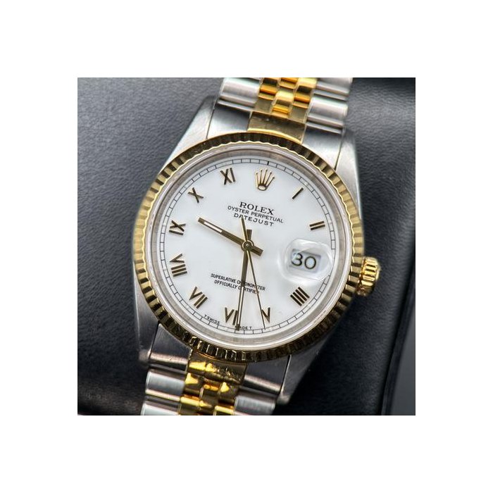 Rolex Datejust36 16233 White Roman Dial