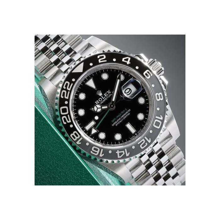 Rolex GMT-Master IIBruce Wayne 2025 Complete 40mm Steel Case Black Dial Black Grey Bezel 126710 2025 Complete Ref. 126710GRNR