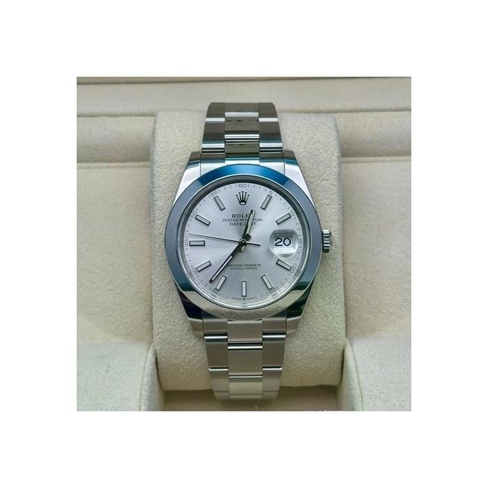Rolex Datejust41 Silver Dial Oyster Bracelet 2025 Ref. 126300