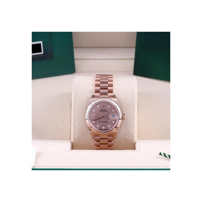 Rolex Lady-Datejust28mm 2025 Rose Diamond Star Everose Full Set 279175