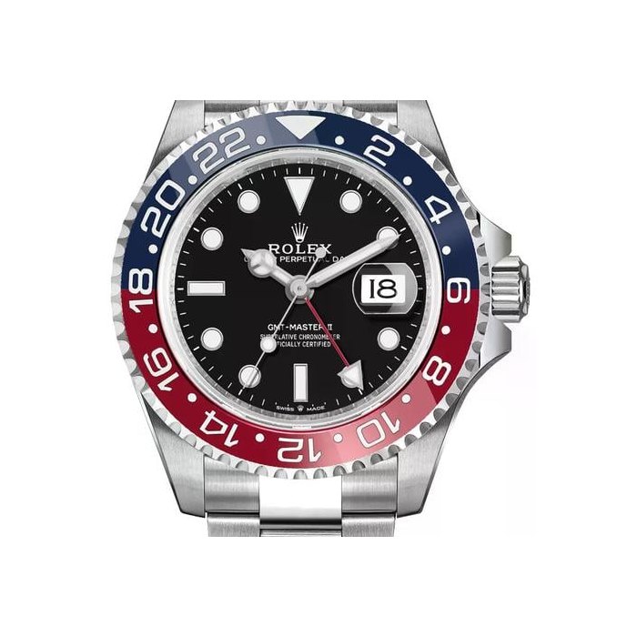Rolex GMT-Master IIPepsi Black Dial Automatic Stainless Steel 40mm Men's Watch 126710BLRO Full Complete Set Ref. 126710BLRO-0002 - 2023