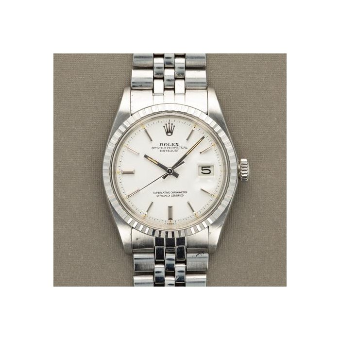 Rolex DatejustRef. 1603 Matte White Dial Unpolished