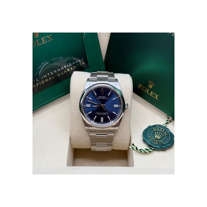 Rolex Oyster Perpetual36 NEW 2025 Blue Index Dial Stainless Steel Smooth Bezel Oyster Bracelet Ref. 126000