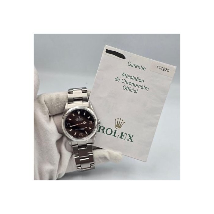 Rolex Explorer2005 PAPERS Explorer l 114270 36mm Steel Black Dial