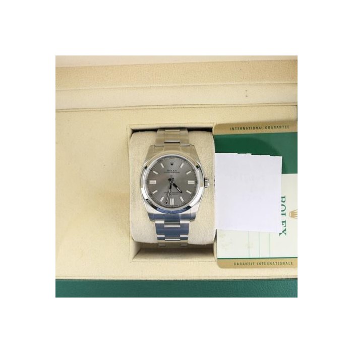Rolex Oyster Perpetual2015 Oyster Perpetual 116000 Silver Dial SS Oyster With Papers 36mm