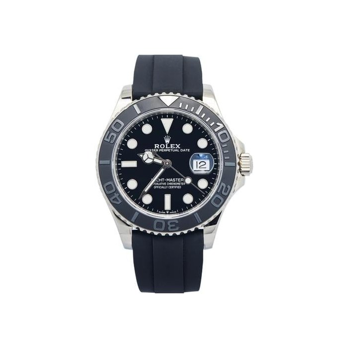 Rolex Yacht-Master226659 Strap White Gold Black Index Automatic 42mm 42mm White Gold Black Rubber Strap Cal. 3235