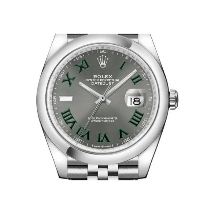 Rolex Rolex Datejust36mm Wimbledon Gray Dial Steel Jubilee Bracelet Midsize Watch 126200-0017 Full Complete Set, Price & Market Data