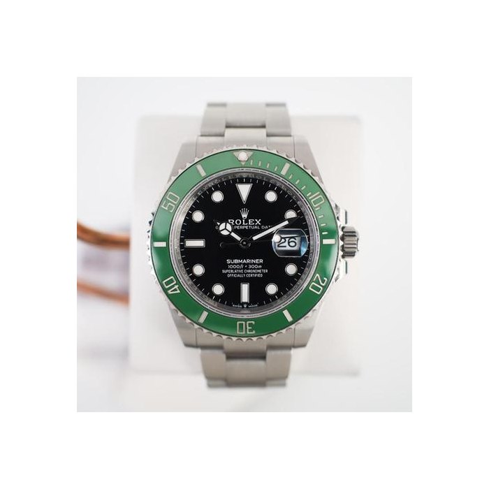 Rolex Submariner Date41mm Green Ceramic Bezel Stainless Steel Black Dial "Starbucks" 126610LV