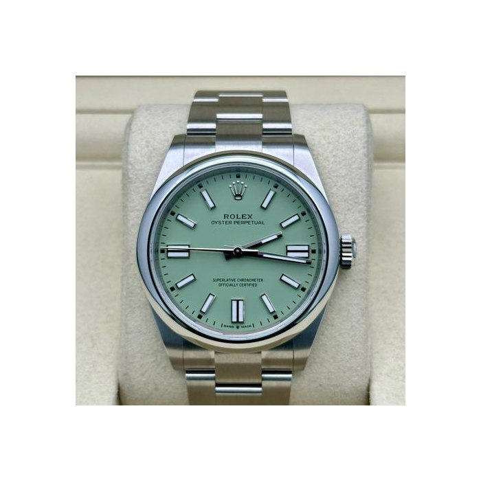 Rolex Oyster PerpetualNew Release Green Pistachio Dial 2025 - New Style Box Ref. 134300