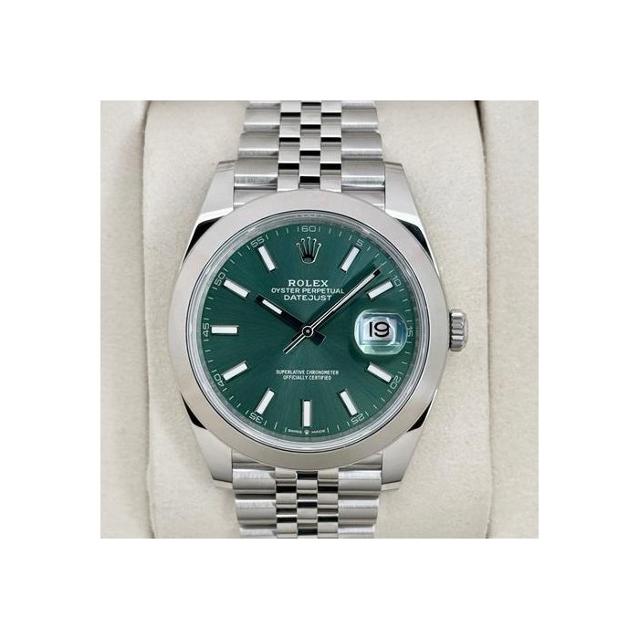 Rolex DatejustNEW 2026 Datejust 41mm 126300 Stainless Steel Jubilee Green Dial