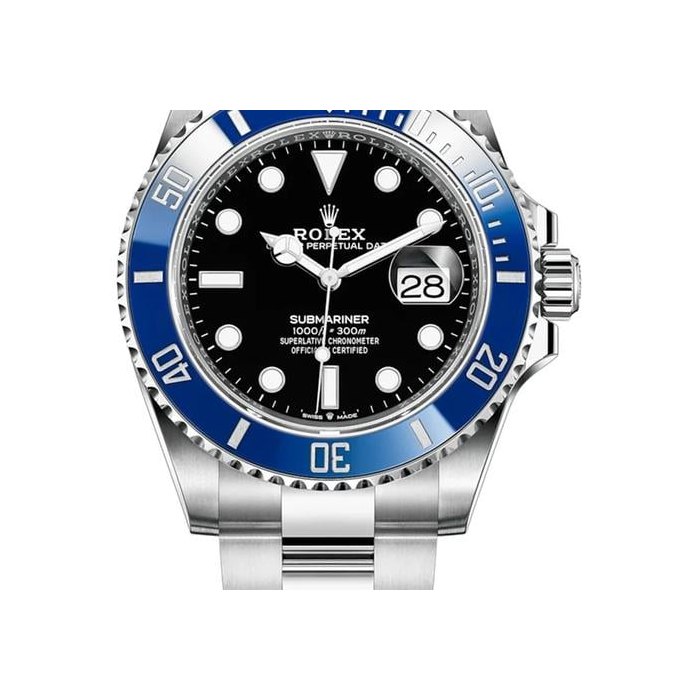 Rolex Submariner DateOyster Perpetual 41mm 18k White Gold Black Dial Ceramic Blue Bezel 126619LB