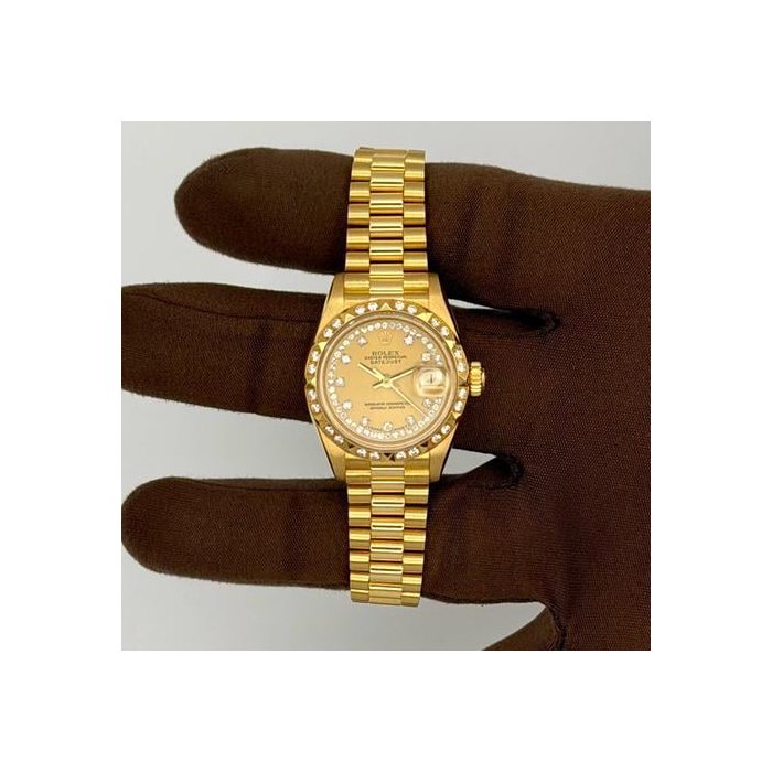 Rolex Lady-Datejust1994 Rolex Datejust 26mm Yellow Gold 69258