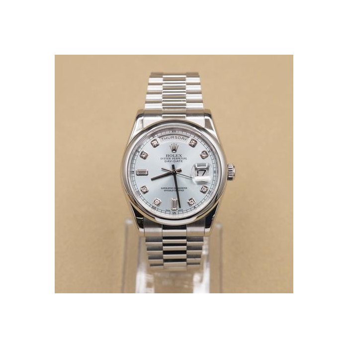 Rolex Day-Date36 2008 Glacier Blue Dial on President 118206