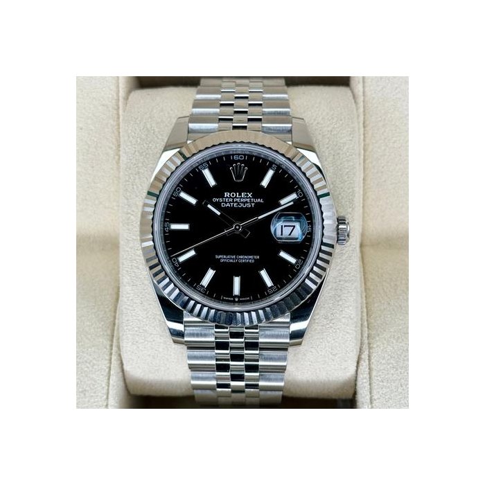 Rolex DatejustNEW 2025 Datejust 41mm 126334 Stainless Steel Jubilee Black Dial