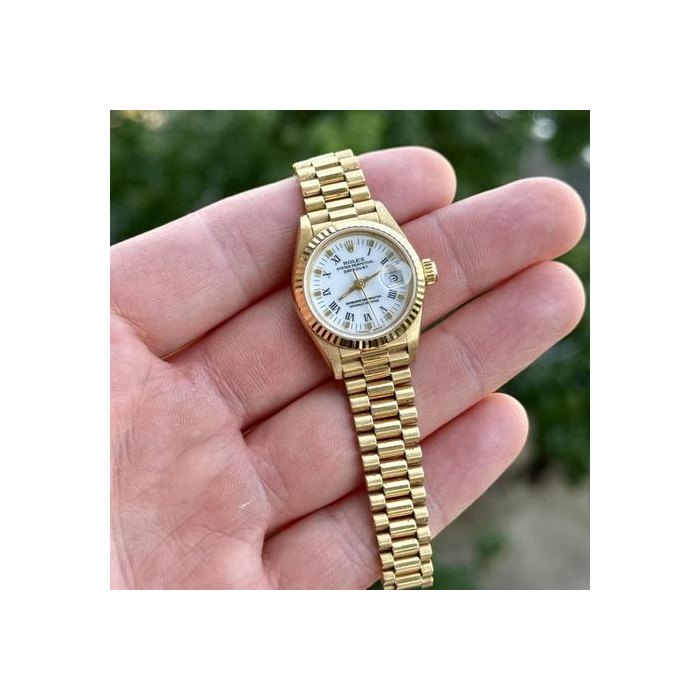 Rolex Lady-Datejust1990 Rolex Lady Datejust 'president' 69178 White Dial 26mm - No Box No Papers