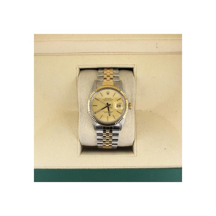 Rolex Datejust1987 Datejust 16013 Champagne Dial TT Jubilee No Papers 36mm