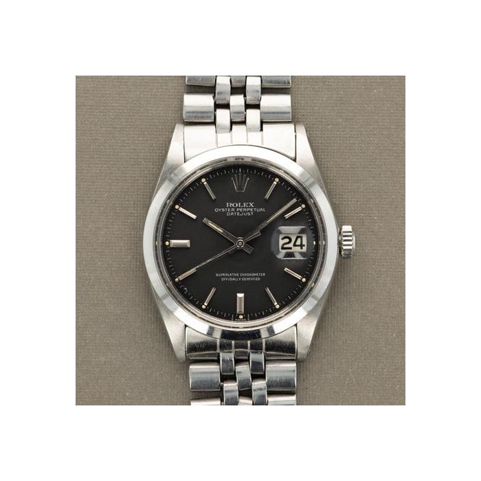 Rolex Rolex DatejustRef. 1600 Matte Black Dial, Price & Market Data