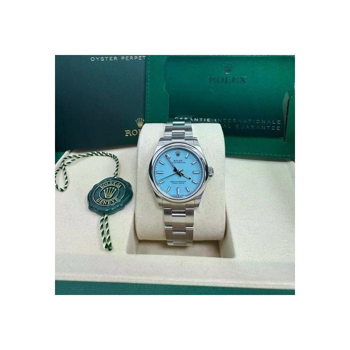 Rolex Oyster PerpetualUnworn 2026 31mm "Turquoise" Blue Dial Oyster Bracelet Ref. 277200