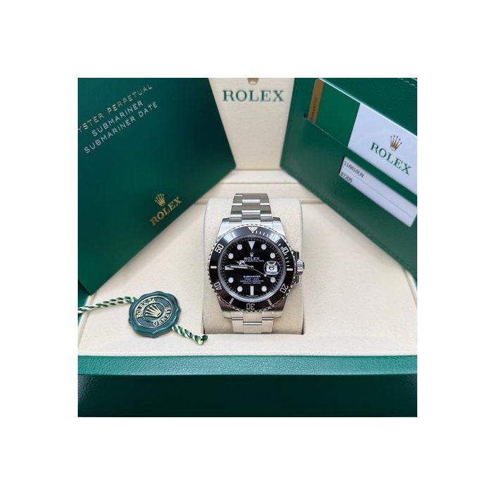 Rolex Submariner DateBlack Dial Black Ceramic Bezel Oyster Bracelet Ref. 116610LN