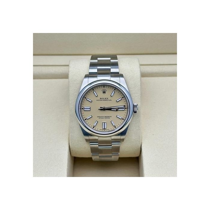 Rolex Oyster PerpetualBeige Dial 2025 - New Style Box Ref. 134300