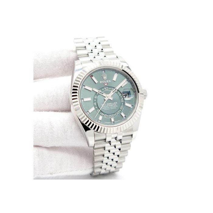 Rolex Sky-Dweller336934 Skydweller with Mint Green Dial on Jubilee