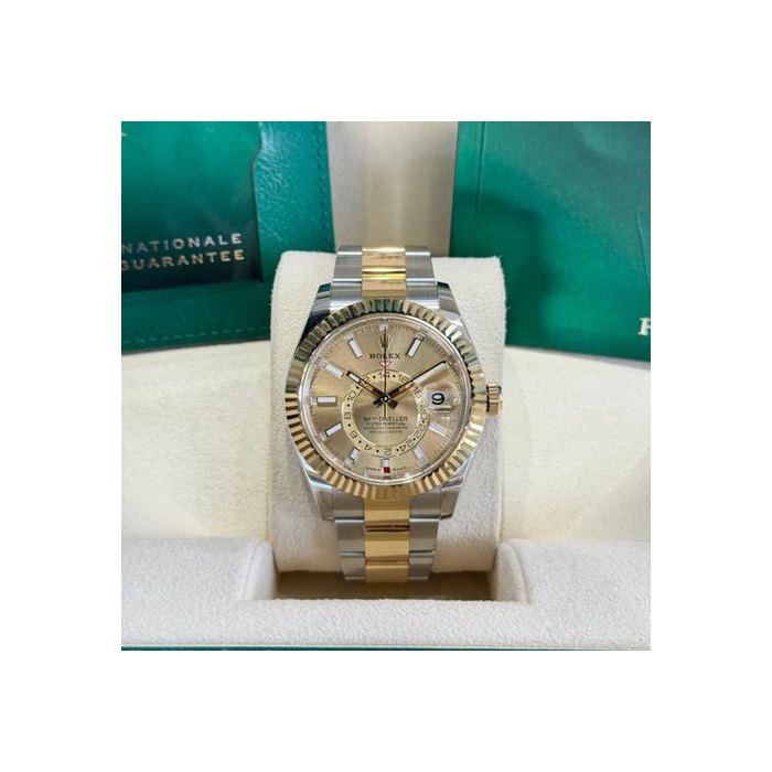 Rolex Sky-DwellerStainless Steel/Yellow Gold Champange 2025 Ref. 336933