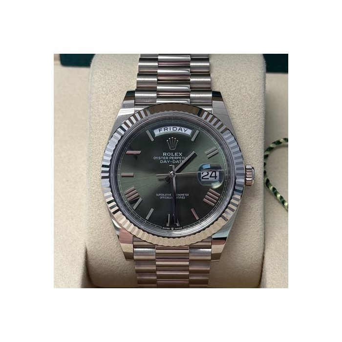 Rolex Day-Date40 Olive Dial Ref. 228239