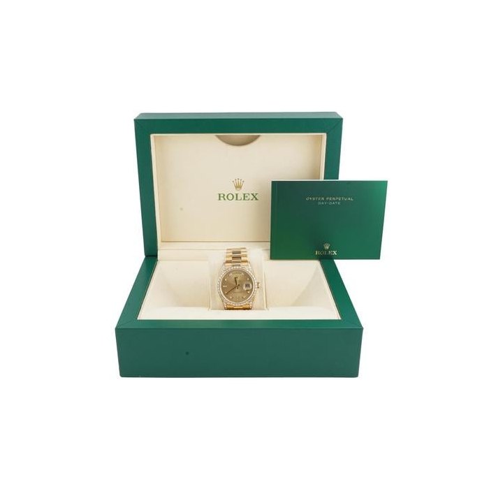 Rolex Day-Date18388 Day-Date 36 mm Champagne Dial President Bracelet Box 1989