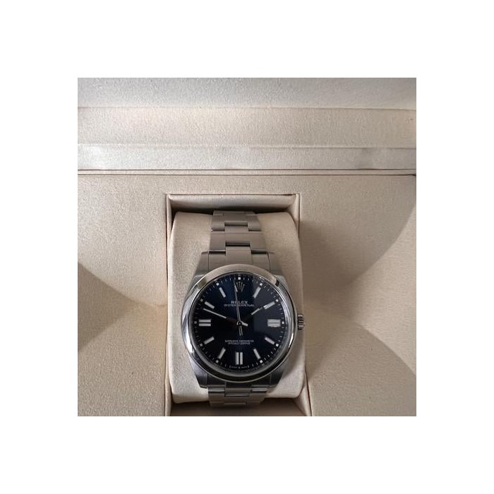 Rolex Oyster Perpetual41 Rolex Oyster Perpetual 41mm – Blue Dial – Stainless Steel Ref. 124300