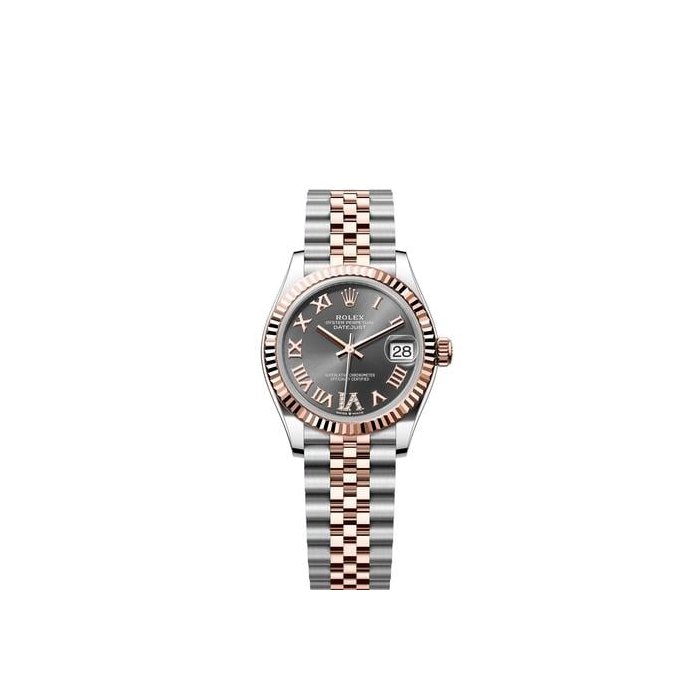 Rolex Rolex Datejust31 Rhodium Gray Slate Roman Diamond Dial Two Tone Rose Gold Fluted Bezel Jubilee, Price & Market Data