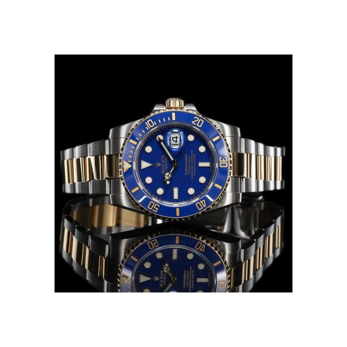 Rolex Submariner DateMINT Sub Date Two Tone “Bluesy” Oyster 116613LB FULL SET