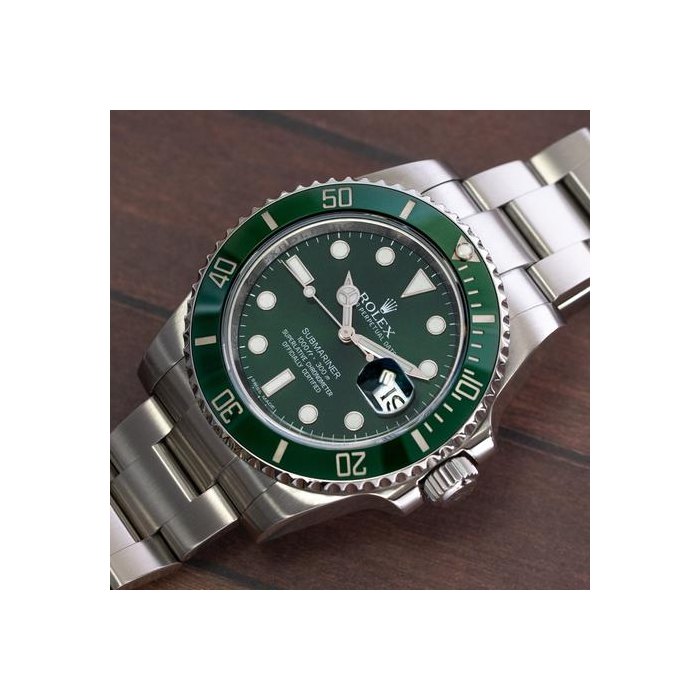 Rolex Submariner Date'Hulk' 2015 CPO Set 116610LV Steel Green Dial 40mm