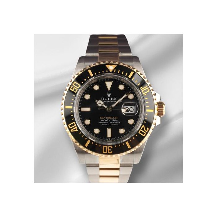 Rolex Sea-Dweller43mm Sea-Dweller Black Dial Steel Yellow Gold Men's Watch 126603