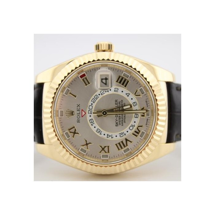 Rolex Sky-Dweller2018 Sky-Dweller 18k Yellow Gold Sundust Dial 42mm Watch 326138