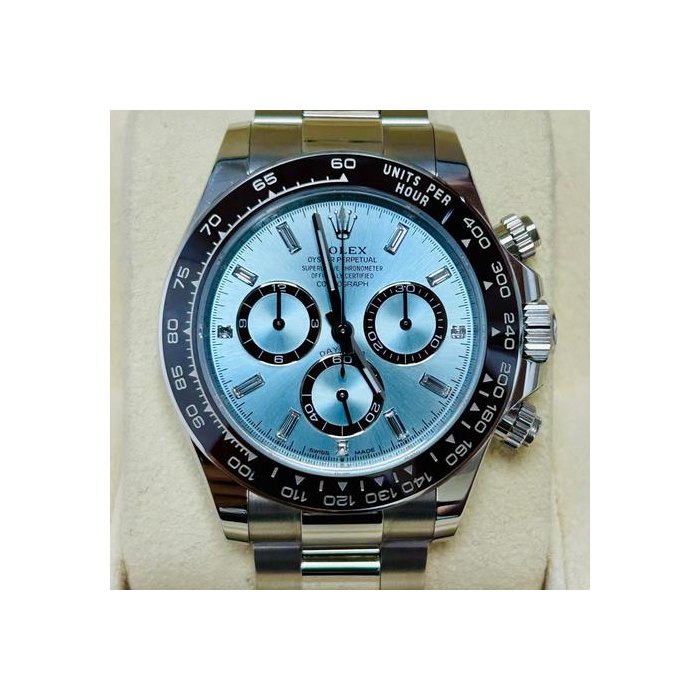 Rolex Daytona2024 ICE BLUE BAGUETTE DIAMOND DIAL Ref. 126506