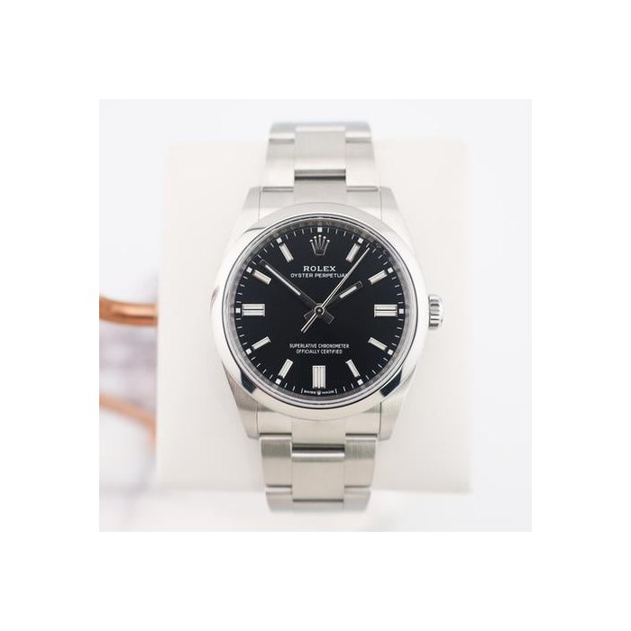 Rolex Oyster Perpetual36mm Stainless Steel Black Index Dial 126000