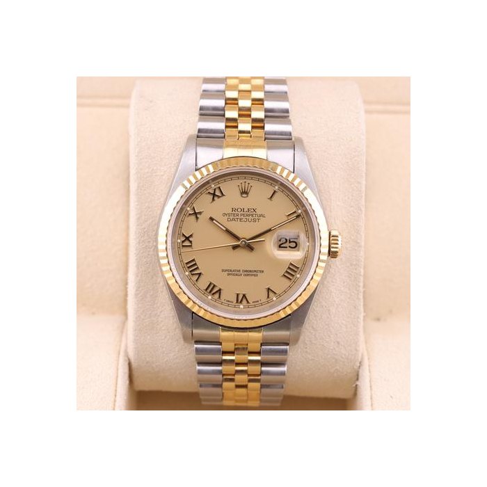 Rolex Rolex DatejustService Papers x No Holes x Roman Dial, Price & Market Data