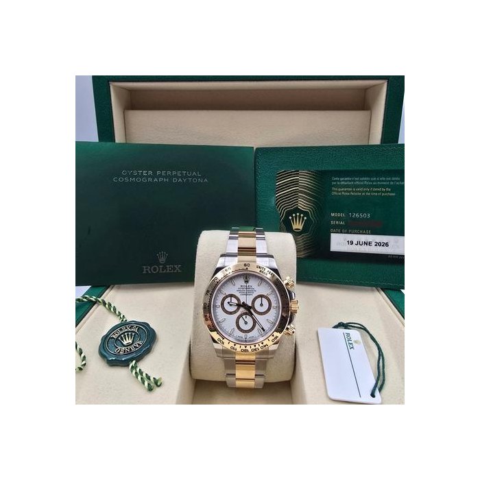 Rolex Daytona2026 FULL SET Daytona Champagne Dial Two Tone Yellow Gold Ref. 126503