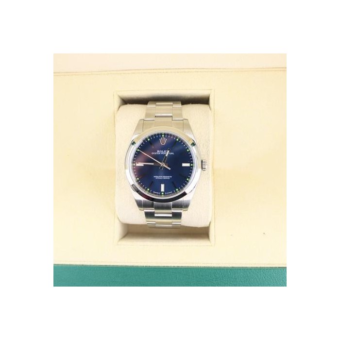 Rolex Oyster Perpetual2016 Oyster Perpetual 114300 Blue Dial SS Oyster No Papers 39mm